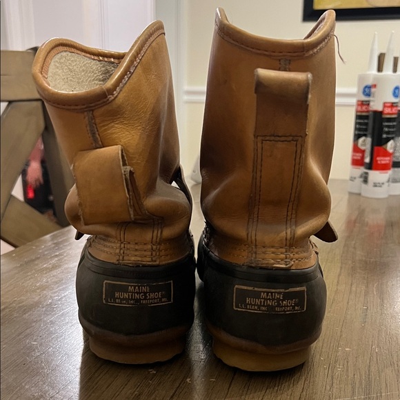 L.L. Bean Men's Tan and Black Rain & Snow Boots - Picture 2 of 6